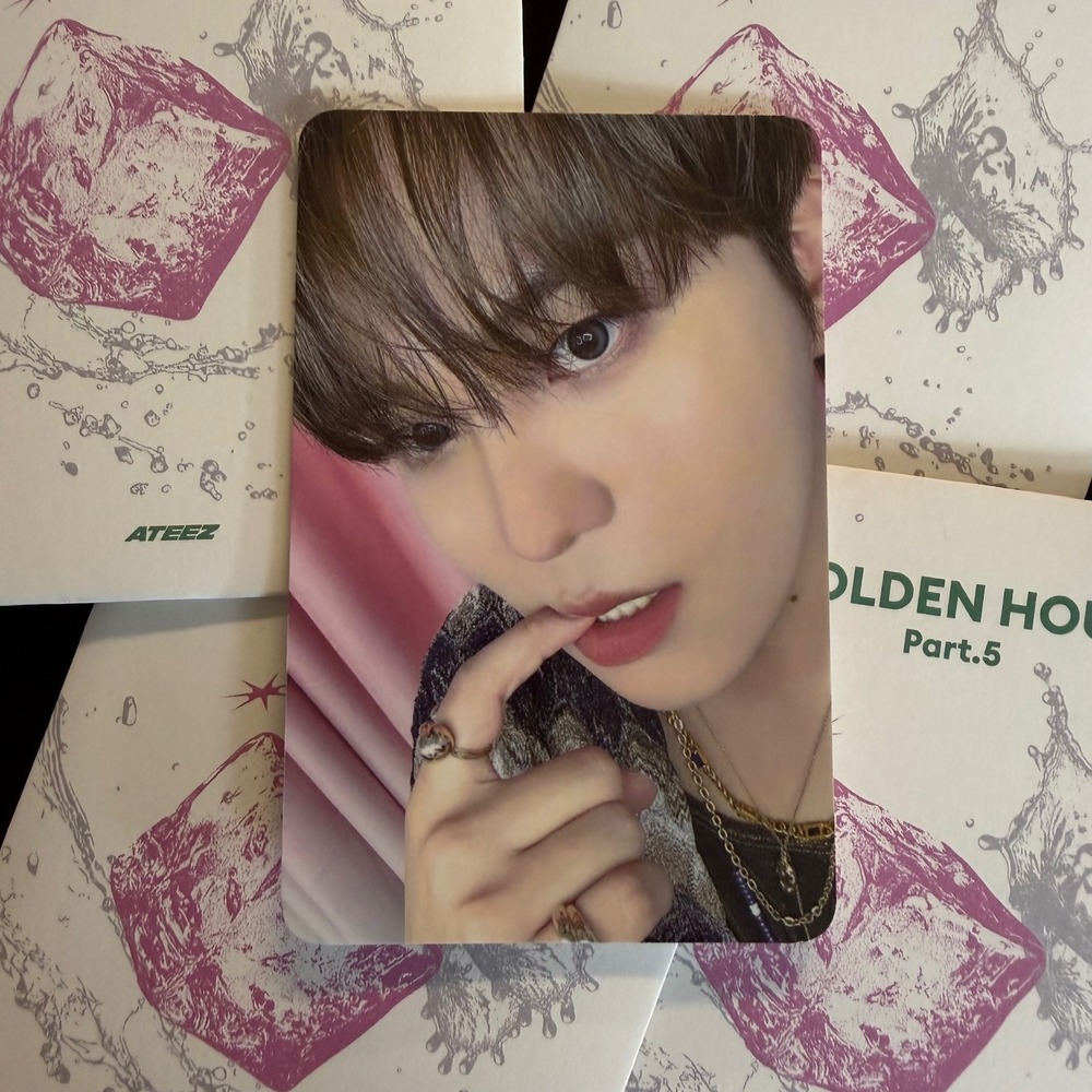 ATEEZ JONGHO Golden Hour Part 5 Pop Up Random Trading Card Photocard